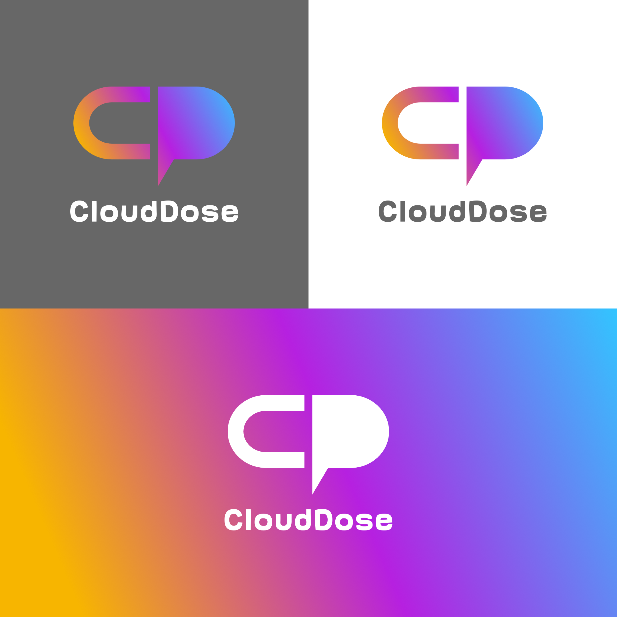 CloudDose gradient logo option