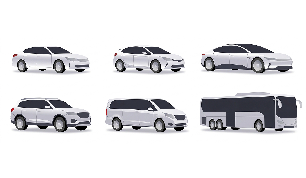 Vehicle types supported in the HopOn app