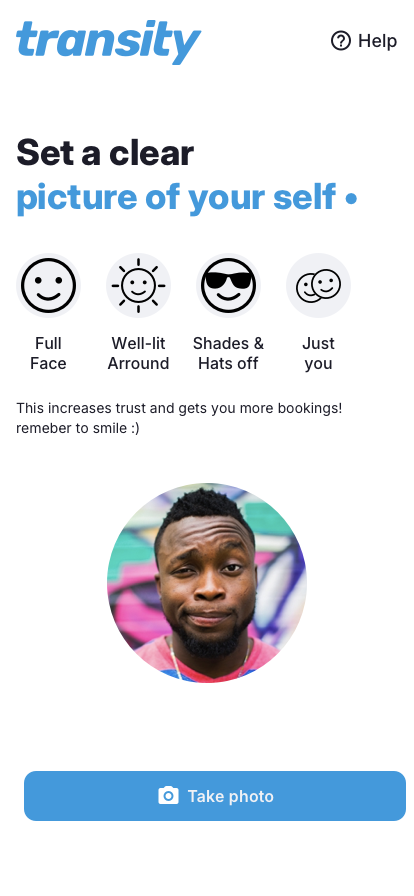 Driver app upload-picture UI