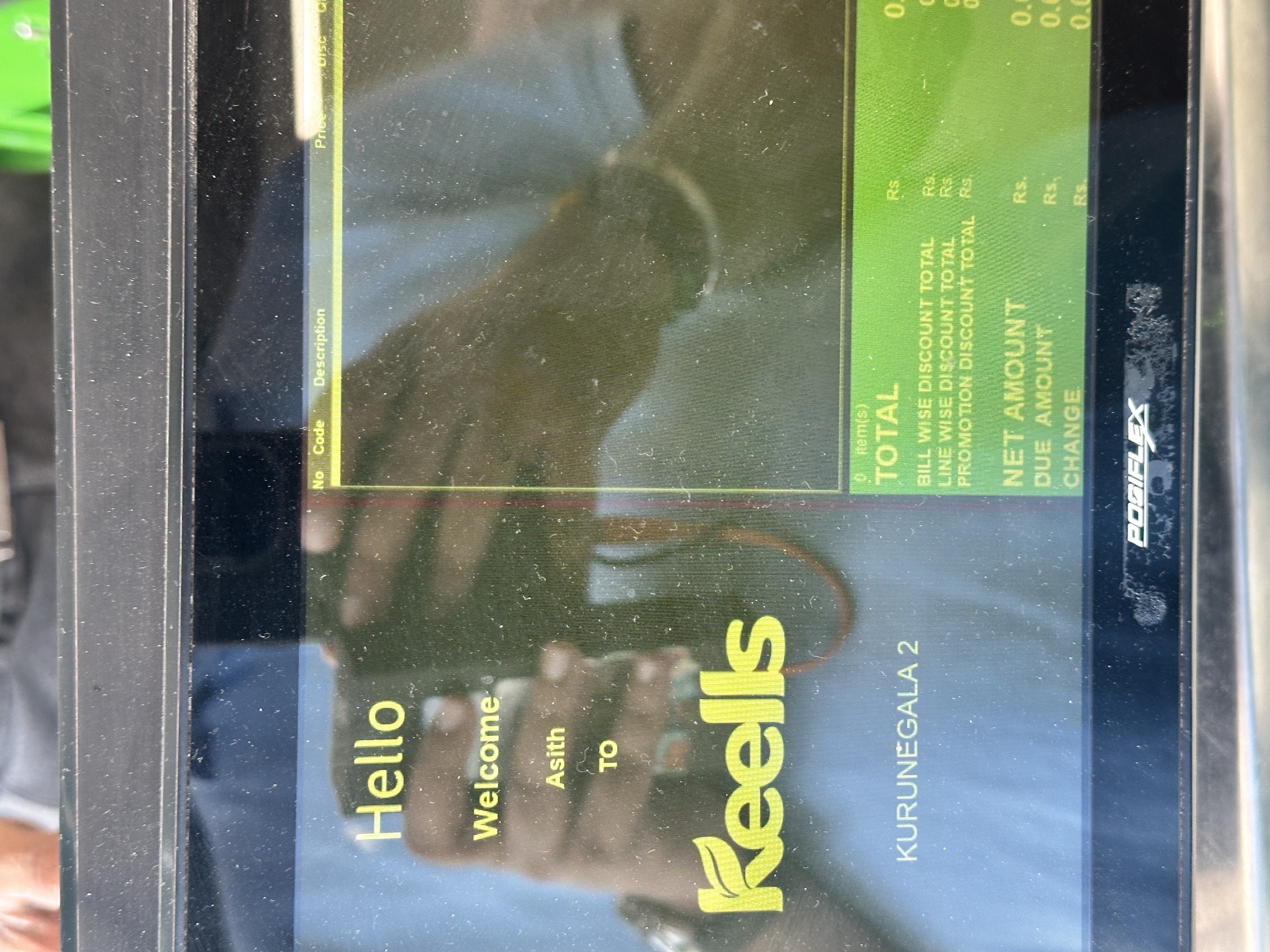 Live supermarket counter observation in Sri Lanka - customer side view