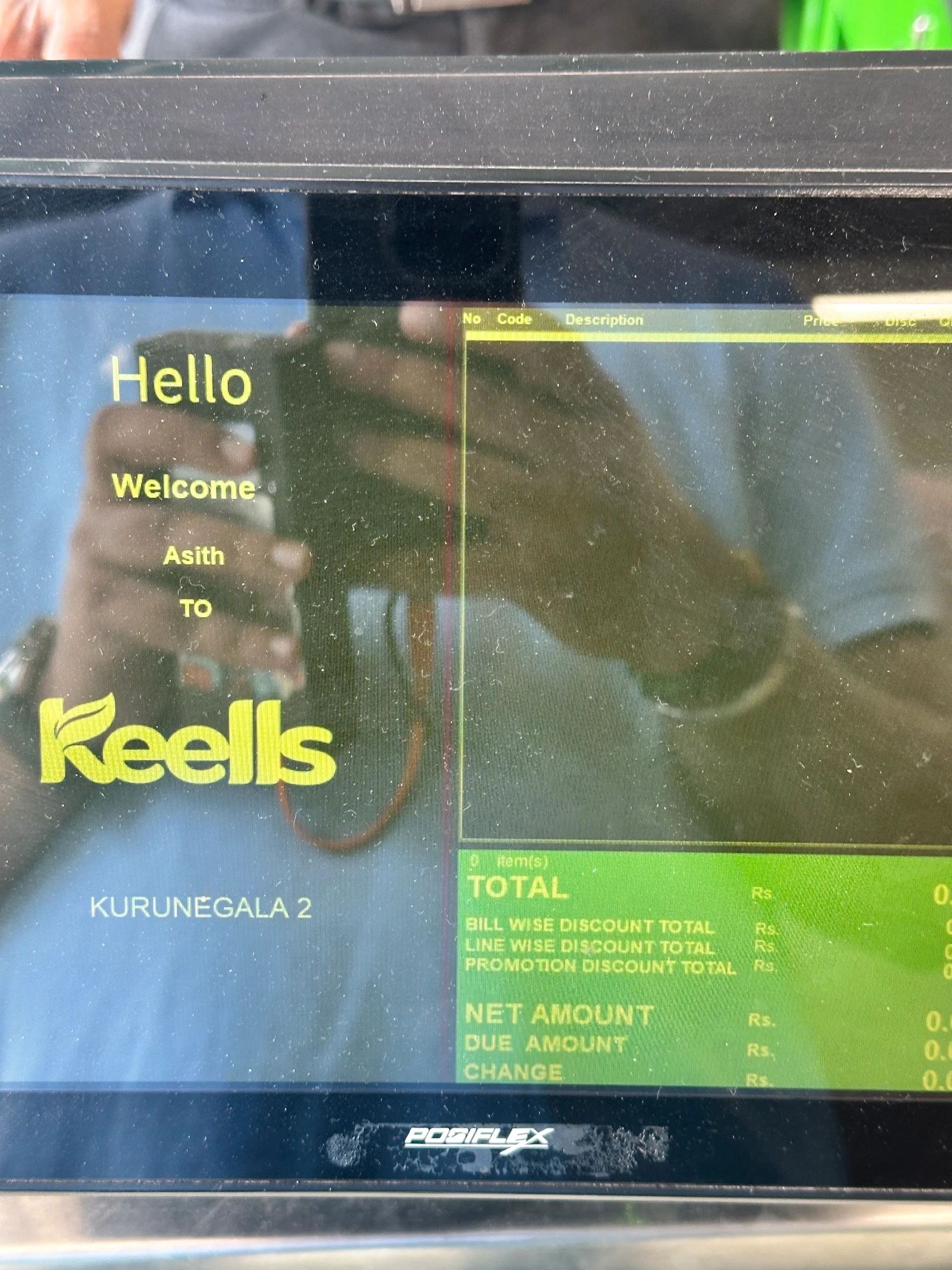 Live supermarket counter observation in Sri Lanka - customer side view